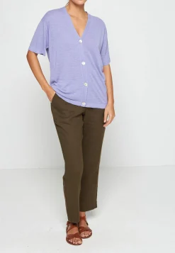 Montagut Pantalons Et Shorts-Pantalon casual en lin - Toscane 83-Kaki
