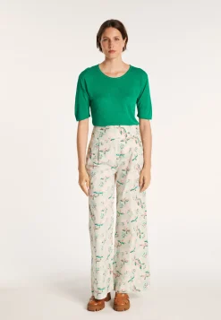 Montagut Pantalons Et Shorts-Pantalon en coton Maison x Maison Martin Morel - Malte 23-Vert clair