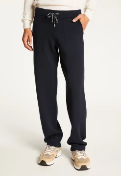 Montagut Pantalons Et Shorts-Pantalon en laine mélangée - Silas 05-Bleu marine