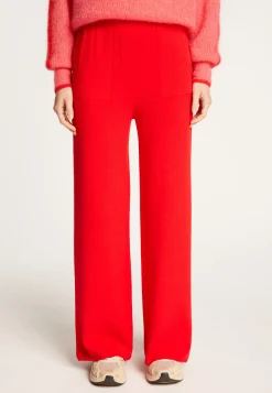Montagut Pantalons Et Shorts-Pantalon en laine mélangée - Rebecca 52-Rouge