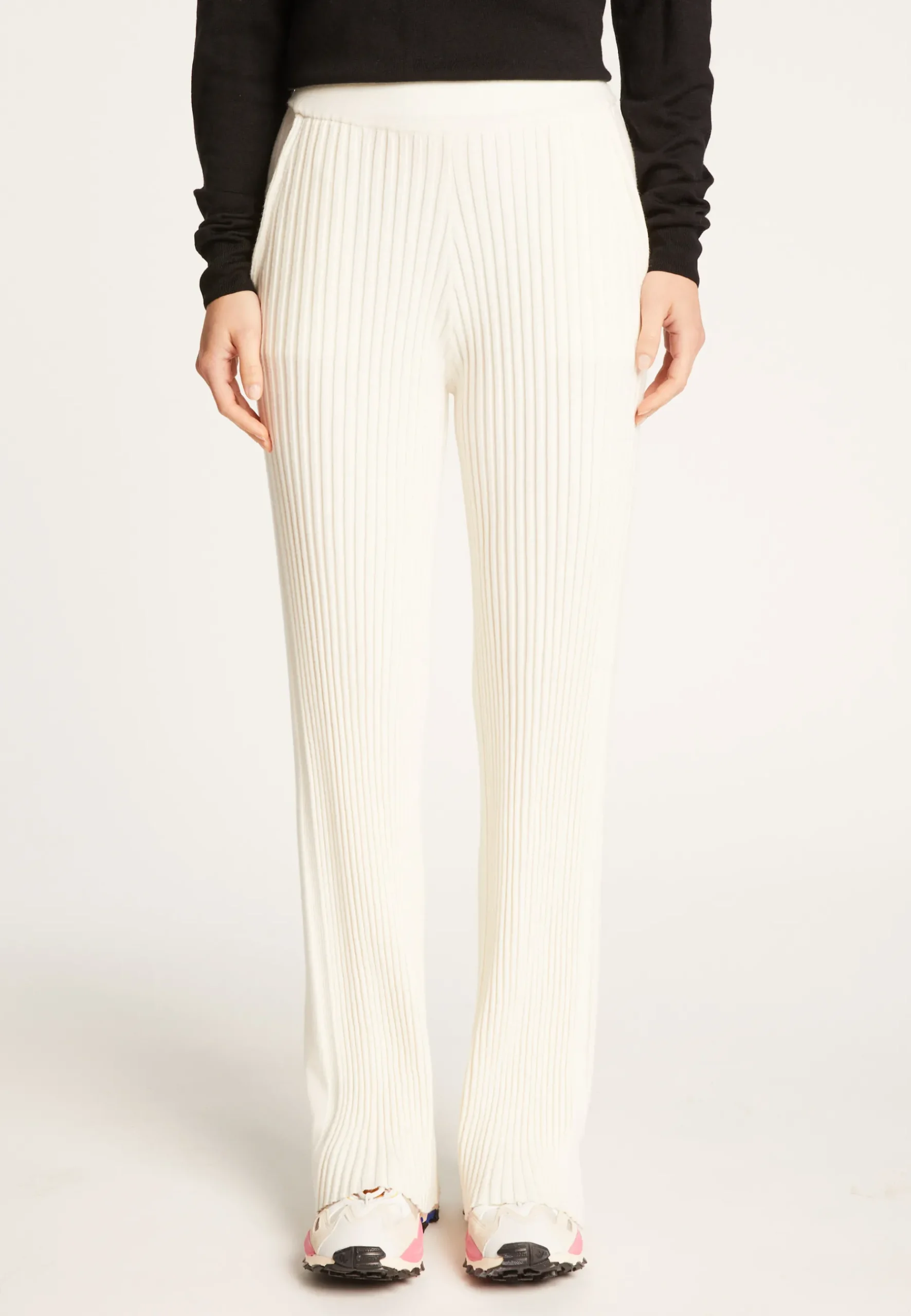 Montagut Pantalons Et Shorts-Pantalon en laine mélangée - Carmen 82-Ecru