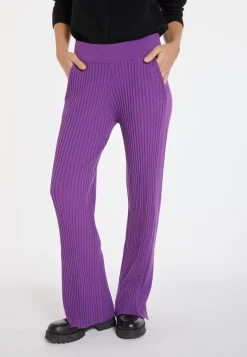 Montagut Pantalons Et Shorts-Pantalon en laine mélangée - Carmen 17-Violet