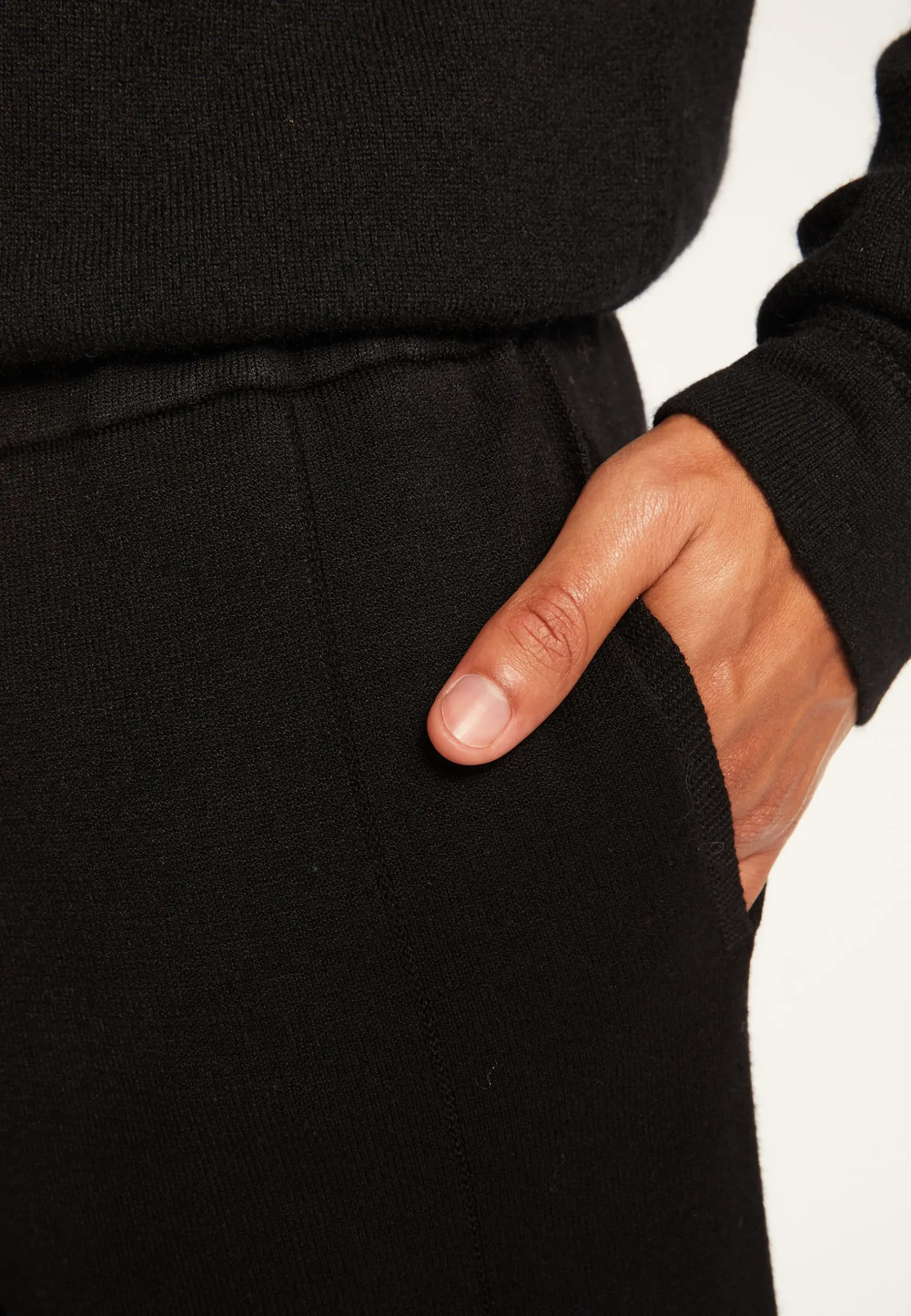 Montagut Pantalons Et Shorts-Pantalon en laine mélangée - Theodore 01-Noir