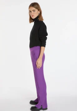 Montagut Pantalons Et Shorts-Pantalon en laine mélangée - Carmen 17-Violet