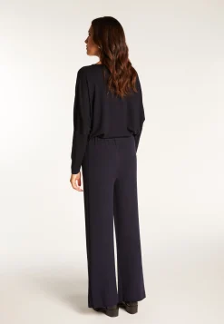 Montagut Pantalons Et Shorts-Pantalon en laine mélangée - Rebecca 05-Bleu marine
