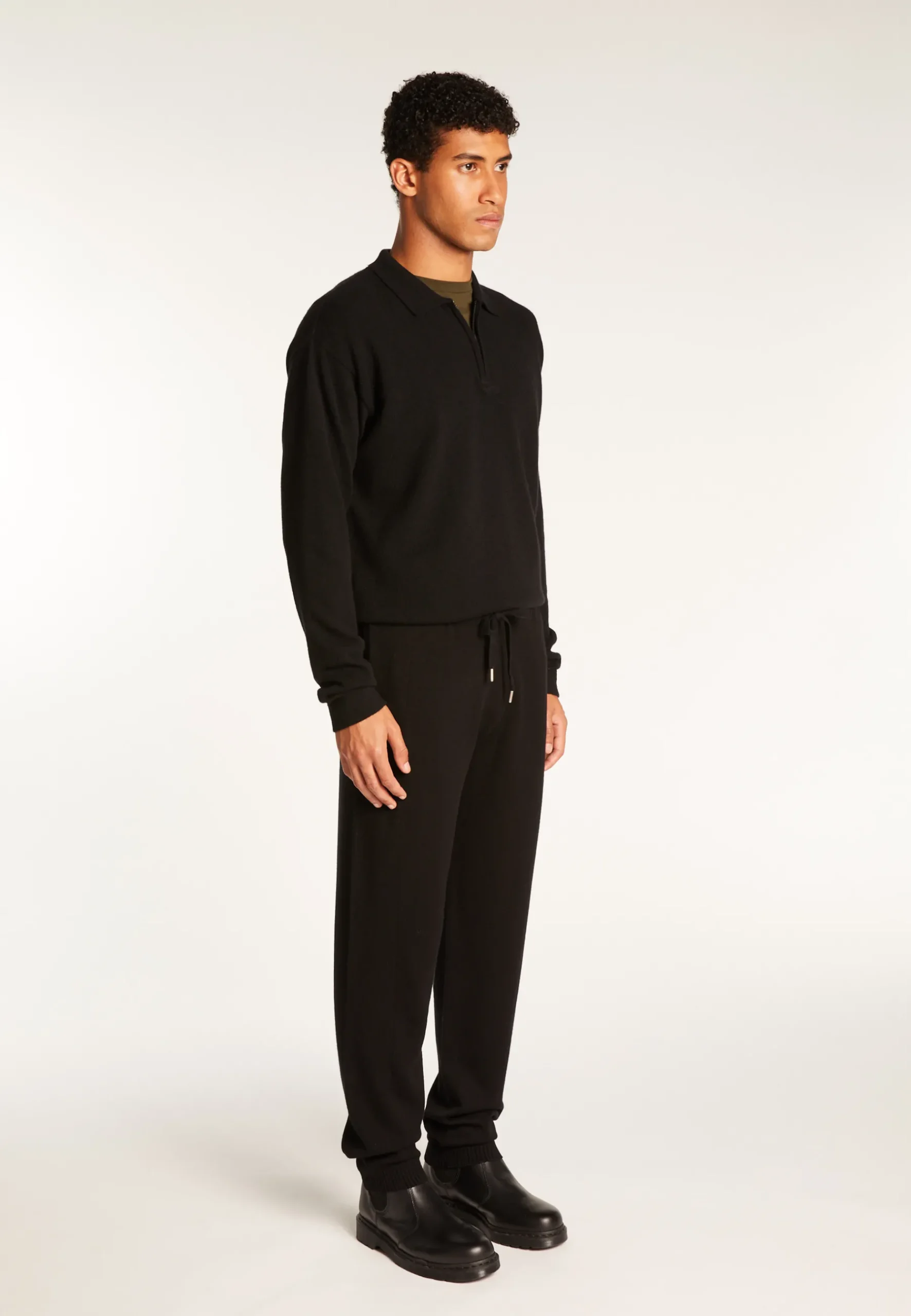 Montagut Pantalons Et Shorts-Pantalon en laine mélangée - Theodore 01-Noir
