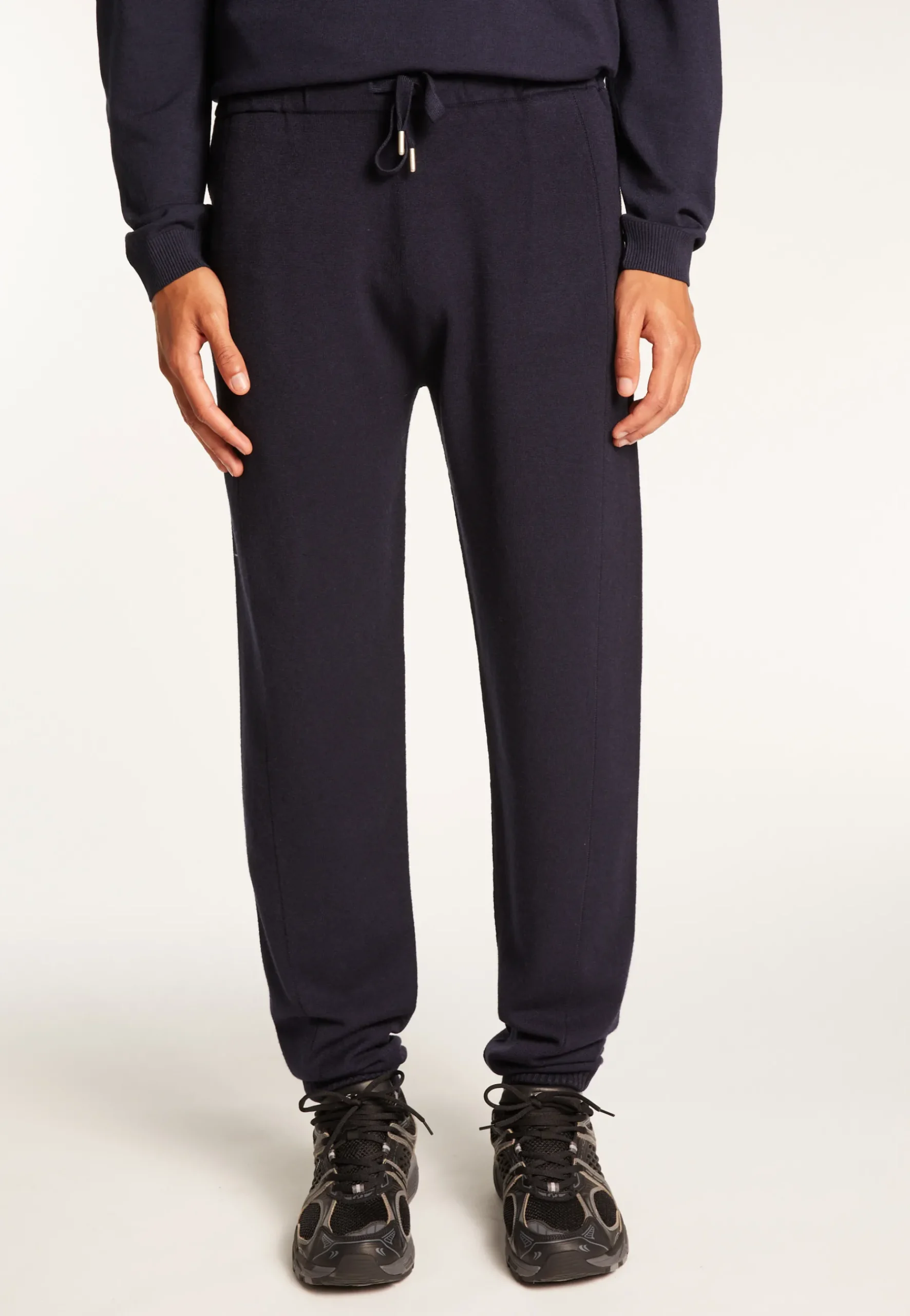 Montagut Pantalons Et Shorts-Pantalon en laine mélangée - Theodore 01-Noir