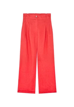 Montagut Pantalons Et Shorts-Pantalon en lin - Danielle 52-Rouge