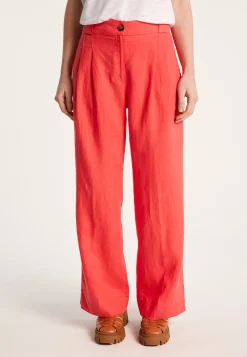 Montagut Pantalons Et Shorts-Pantalon en lin - Danielle 52-Rouge