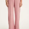 Montagut Pantalons Et Shorts-Pantalon en lin flammé - Debora 24-Rose clair