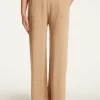 Montagut Pantalons Et Shorts-Pantalon en lin flammé - Debora 13-Beige moyen