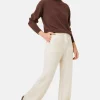 Montagut Pantalons Et Shorts-Pantalon fluide en laine et cachemire - Galya 82-Ecru