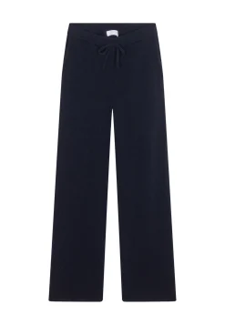 Montagut Pantalons Et Shorts-Pantalon fluide en laine et cachemire - Galya 05-Bleu marine