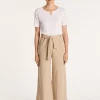 Montagut Pantalons Et Shorts-Pantalon large en coton - Joseph 13-Beige moyen