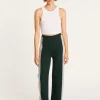 Montagut Pantalons Et Shorts-Pantalon sporty en coton cachemire - Palmyre 21-Vert foncé