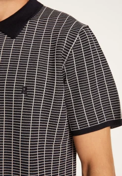 Montagut Polos Et T-Shirts-Polo à carreaux Fil Lumière maille épaisse - Laurent 01-Noir
