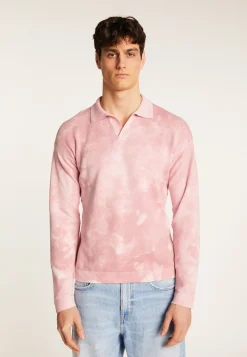 Montagut Polos Et T-Shirts-Polo à manches longues en coton - Maxime 61-Batik quartz