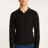 Montagut Polos Et T-Shirts-Polo à manches longues en coton - Maxime 01-Noir