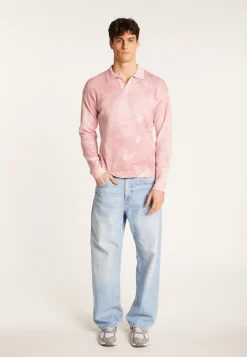 Montagut Polos Et T-Shirts-Polo à manches longues en coton - Maxime 61-Batik quartz