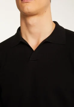 Montagut Polos Et T-Shirts-Polo à manches longues en coton - Maxime 01-Noir