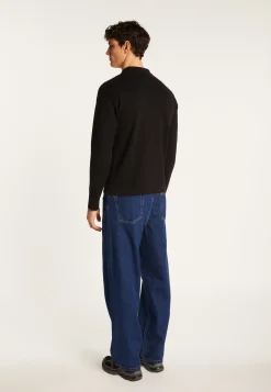 Montagut Polos Et T-Shirts-Polo à manches longues en coton - Maxime 01-Noir