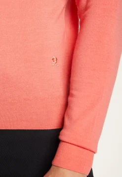 Montagut Pulls | Polos Et T-Shirts-Polo à manches longues en laine mérinos - Eni 24-Rose clair
