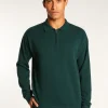 Montagut Pulls-Polo col zippé en cachemire - Taylor 21-Vert foncé