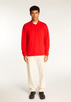 Montagut Pulls-Polo col zippé en cachemire - Taylor 52-Rouge