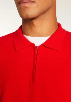 Montagut Pulls-Polo col zippé en cachemire - Taylor 52-Rouge