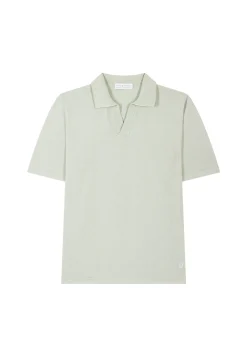 Montagut Polos Et T-Shirts-Polo coton lin - Iouri 23-Vert clair