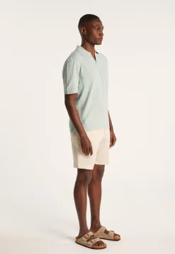 Montagut Polos Et T-Shirts-Polo coton lin - Iouri 23-Vert clair