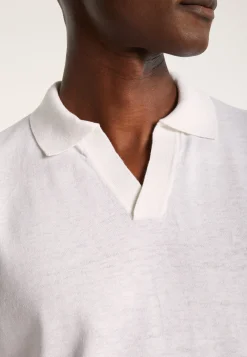 Montagut Polos Et T-Shirts-Polo coton lin - Iouri 82-Ecru