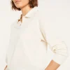 Montagut Pulls-Polo en coton brossé - Melvina 82-Ecru