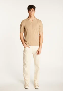 Montagut Polos Et T-Shirts-Polo en coton et en lin - Iouri 13-Beige moyen
