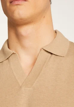 Montagut Polos Et T-Shirts-Polo en coton et en lin - Iouri 13-Beige moyen