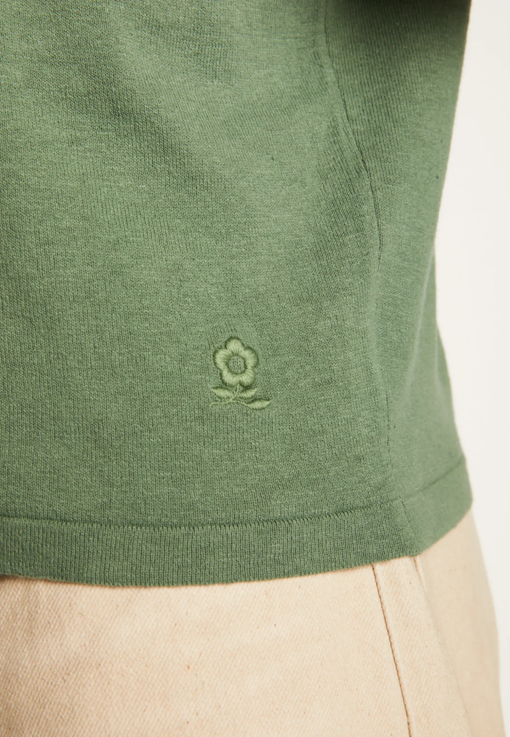 Montagut Polos Et T-Shirts-Polo en coton et en lin - Iouri 83-Kaki