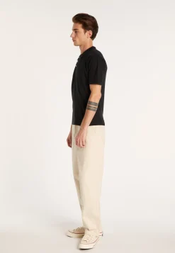 Montagut Polos Et T-Shirts-Polo en coton et soie - Lenny 01-Noir