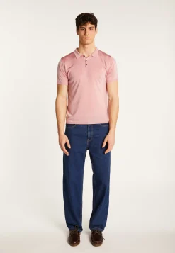 Montagut Polos Et T-Shirts-Polo en fil lumière - Babar 24-Rose clair