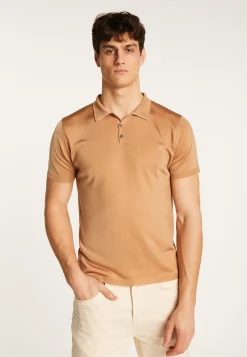 Montagut Polos Et T-Shirts-Polo en fil lumière - Babar 88-Camel