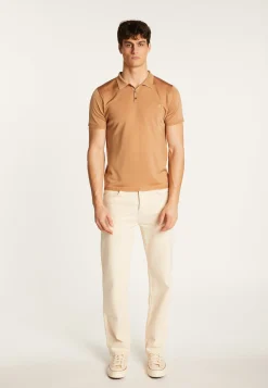 Montagut Polos Et T-Shirts-Polo en fil lumière - Babar 88-Camel