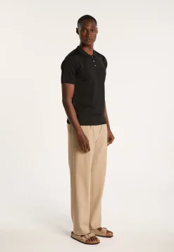 Montagut Polos Et T-Shirts-Polo en Fil Lumière - Babar 01-Noir