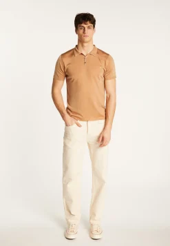 Montagut Polos Et T-Shirts-Polo en fil lumière - Babar 88-Camel
