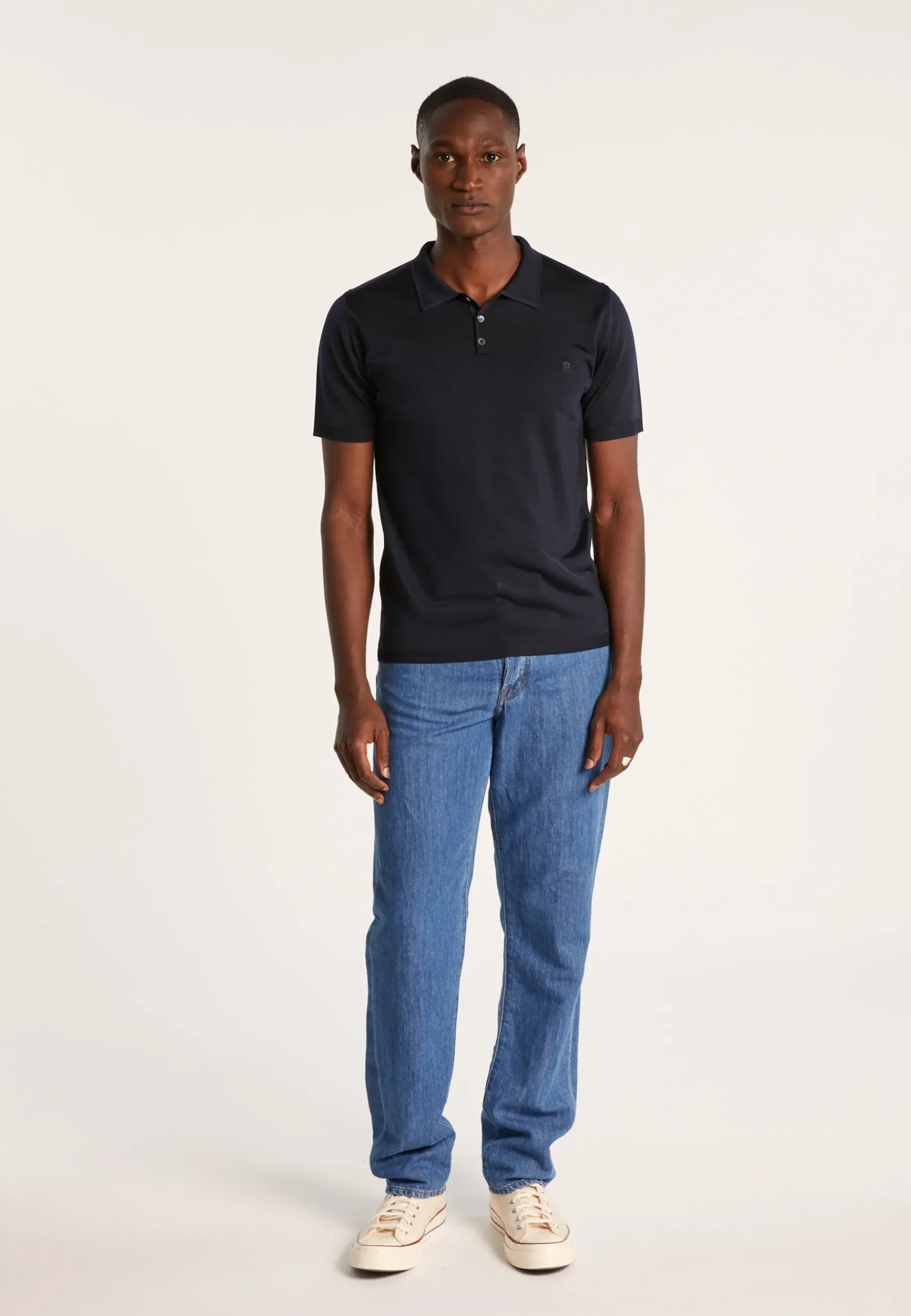 Montagut Polos Et T-Shirts-Polo en Fil Lumière - Babar 05-Bleu marine