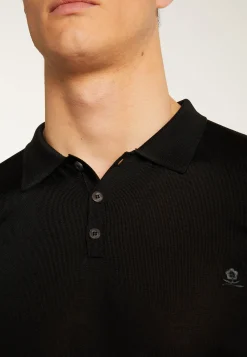 Montagut Polos Et T-Shirts-Polo en fil lumière - Babar 01-Noir