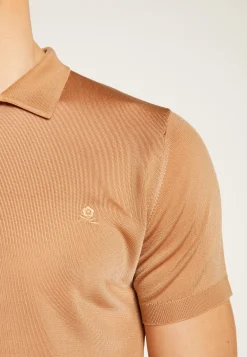 Montagut Polos Et T-Shirts-Polo en fil lumière - Babar 88-Camel