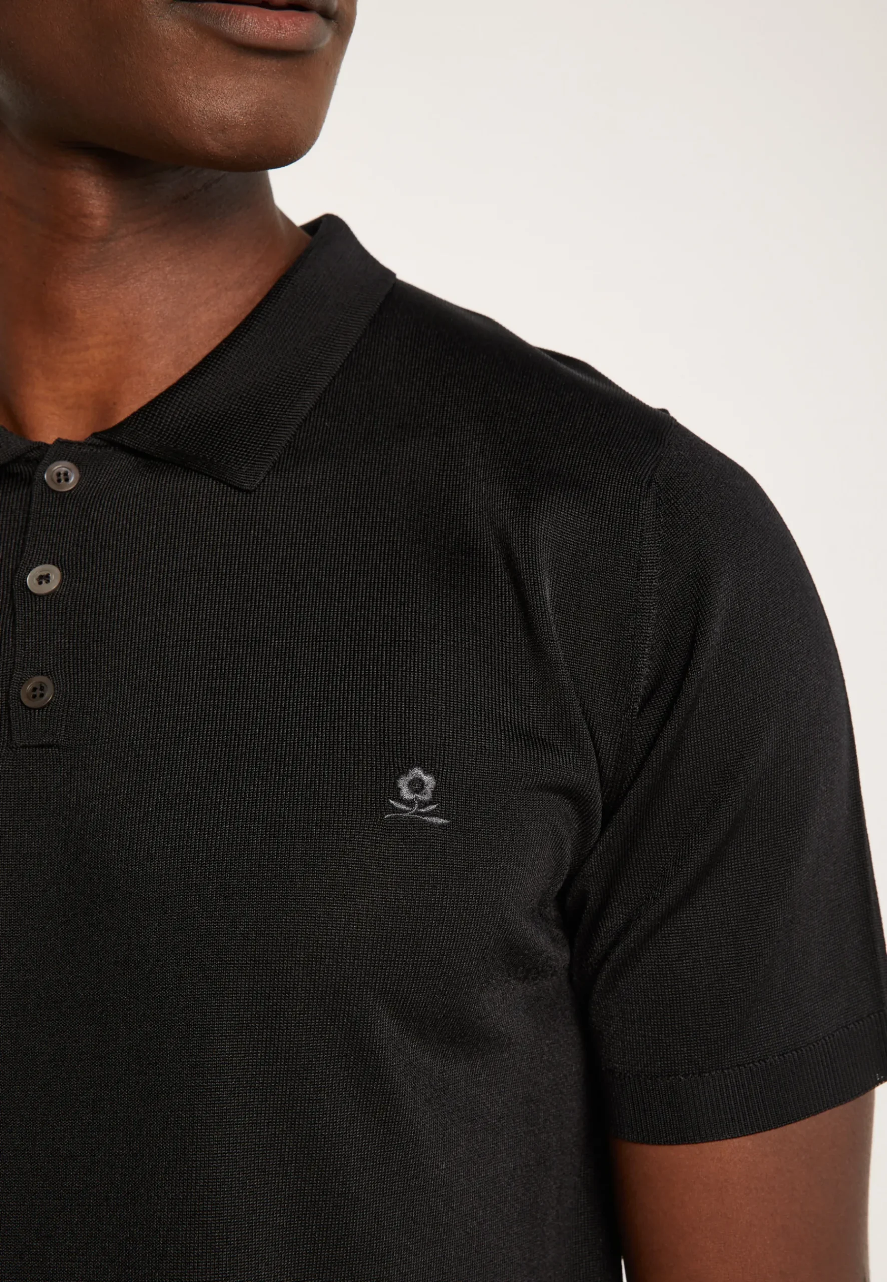 Montagut Polos Et T-Shirts-Polo en Fil Lumière - Babar 01-Noir