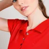 Montagut Chemisiers Et Polos-Polo en Fil Lumière - Bilbo 52-Rouge