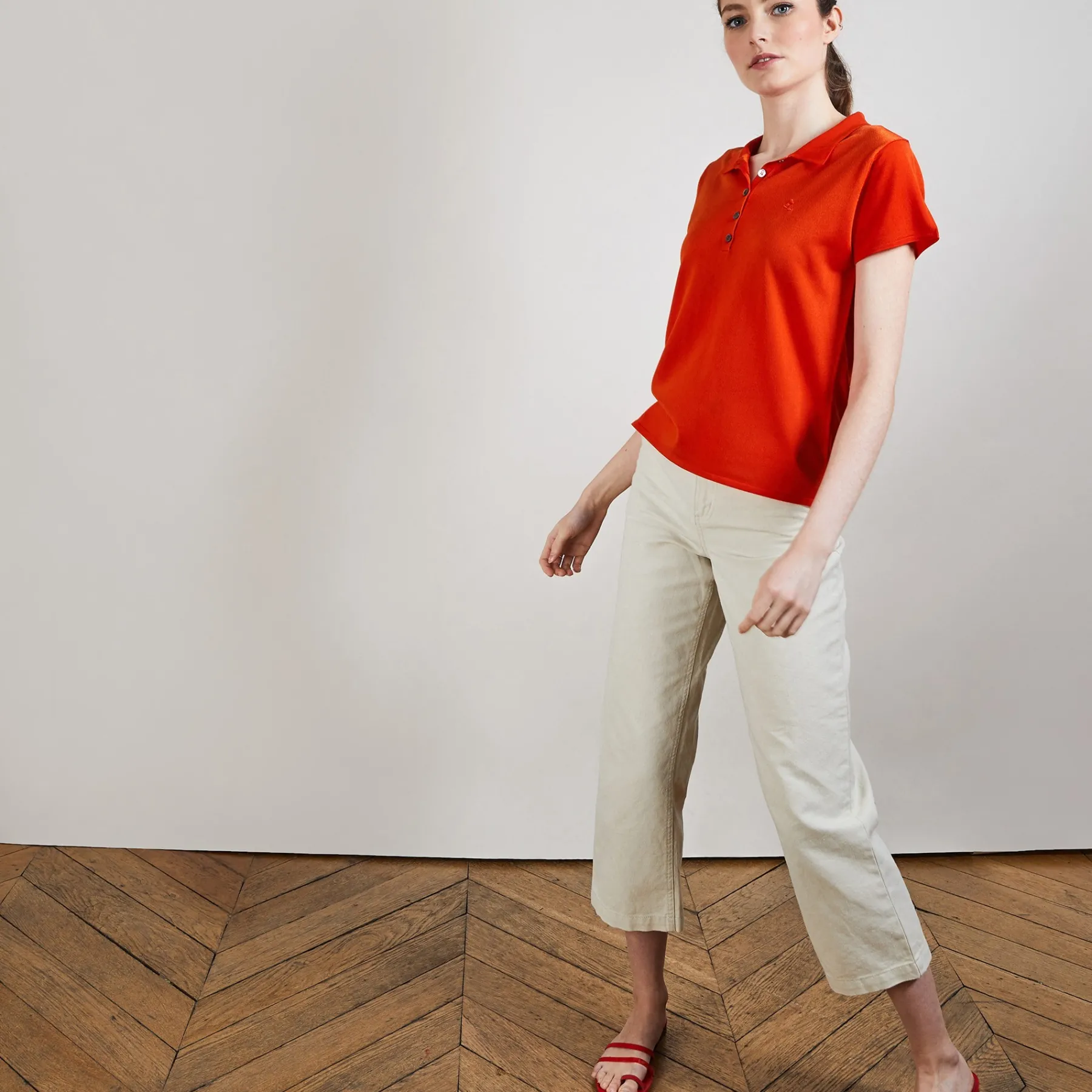 Montagut Chemisiers Et Polos-Polo en Fil Lumière - Bilbo 15-Orange