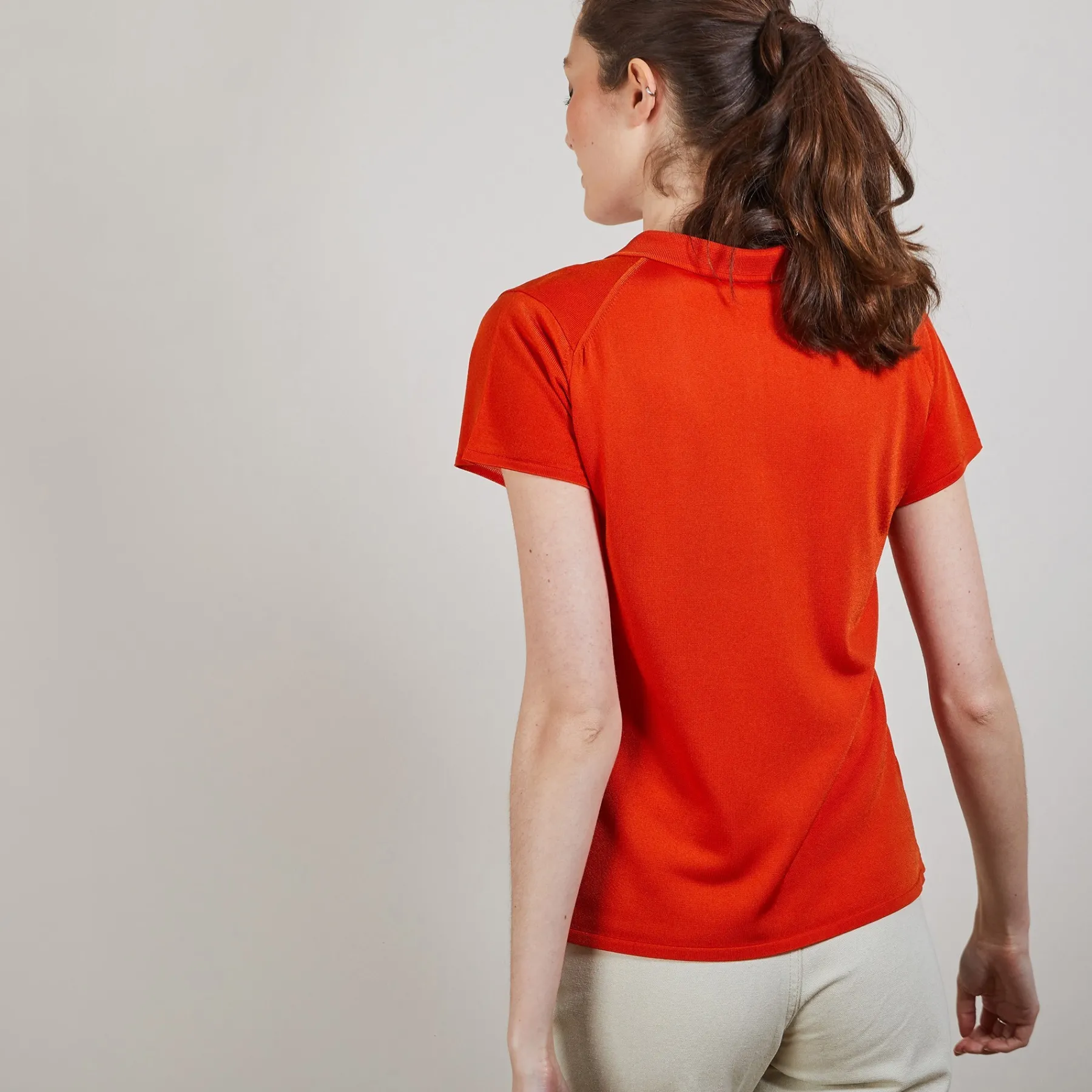 Montagut Chemisiers Et Polos-Polo en Fil Lumière - Bilbo 15-Orange