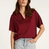 Montagut Chemisiers Et Polos-Polo en fil lumière - Dorita 51-Bordeaux